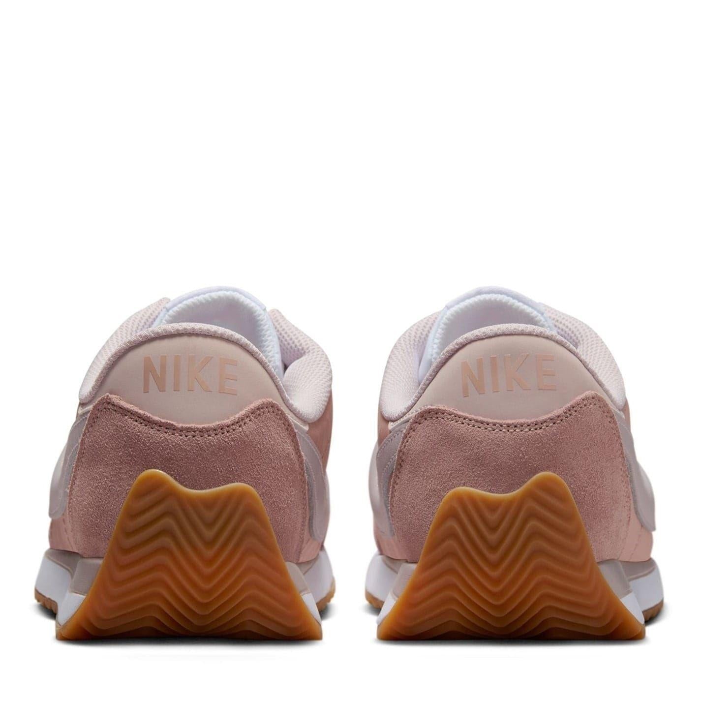 Pink - Lifestyle - Nike Womens-Ladies Waffle Debut Suede Wedge Trainers