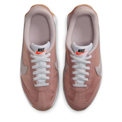 Pink - Pack Shot - Nike Womens-Ladies Waffle Debut Suede Wedge Trainers