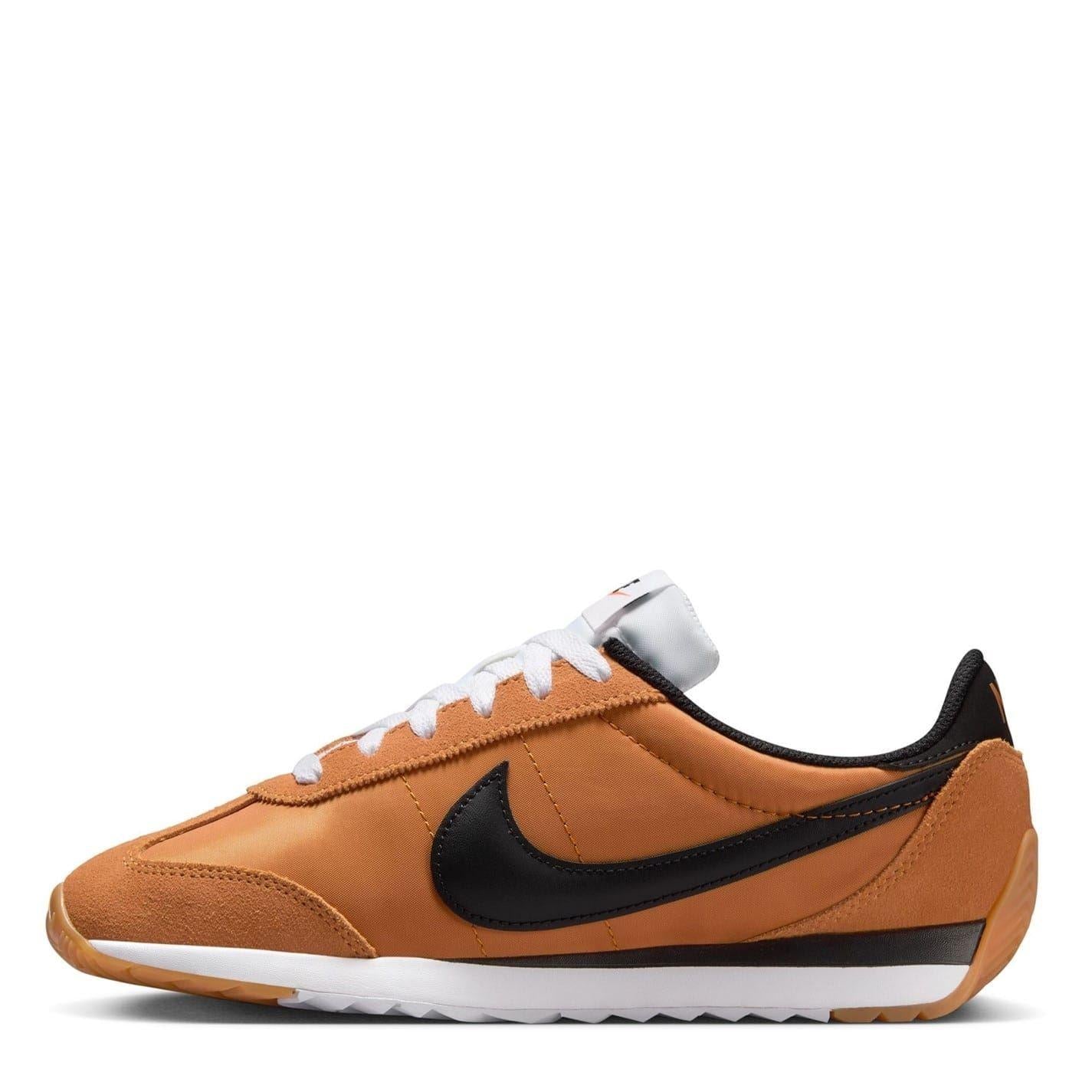 Monarch-Black-White - Back - Nike Womens-Ladies Waffle Debut Suede Wedge Trainers
