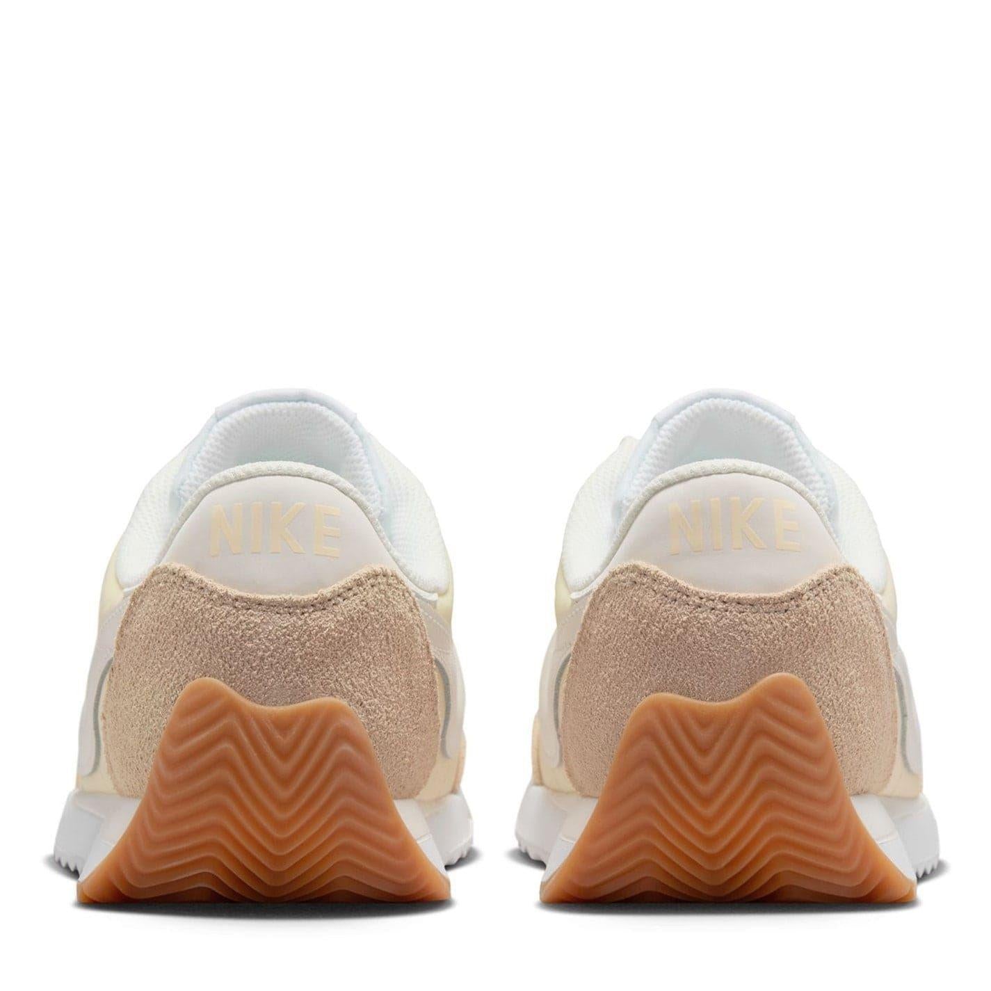 Off White-Gum - Lifestyle - Nike Womens-Ladies Waffle Debut Suede Wedge Trainers