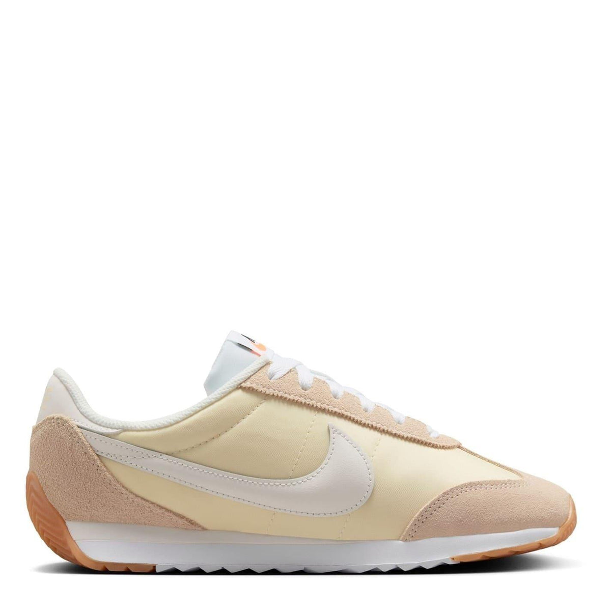Off White-Gum - Front - Nike Womens-Ladies Waffle Debut Suede Wedge Trainers