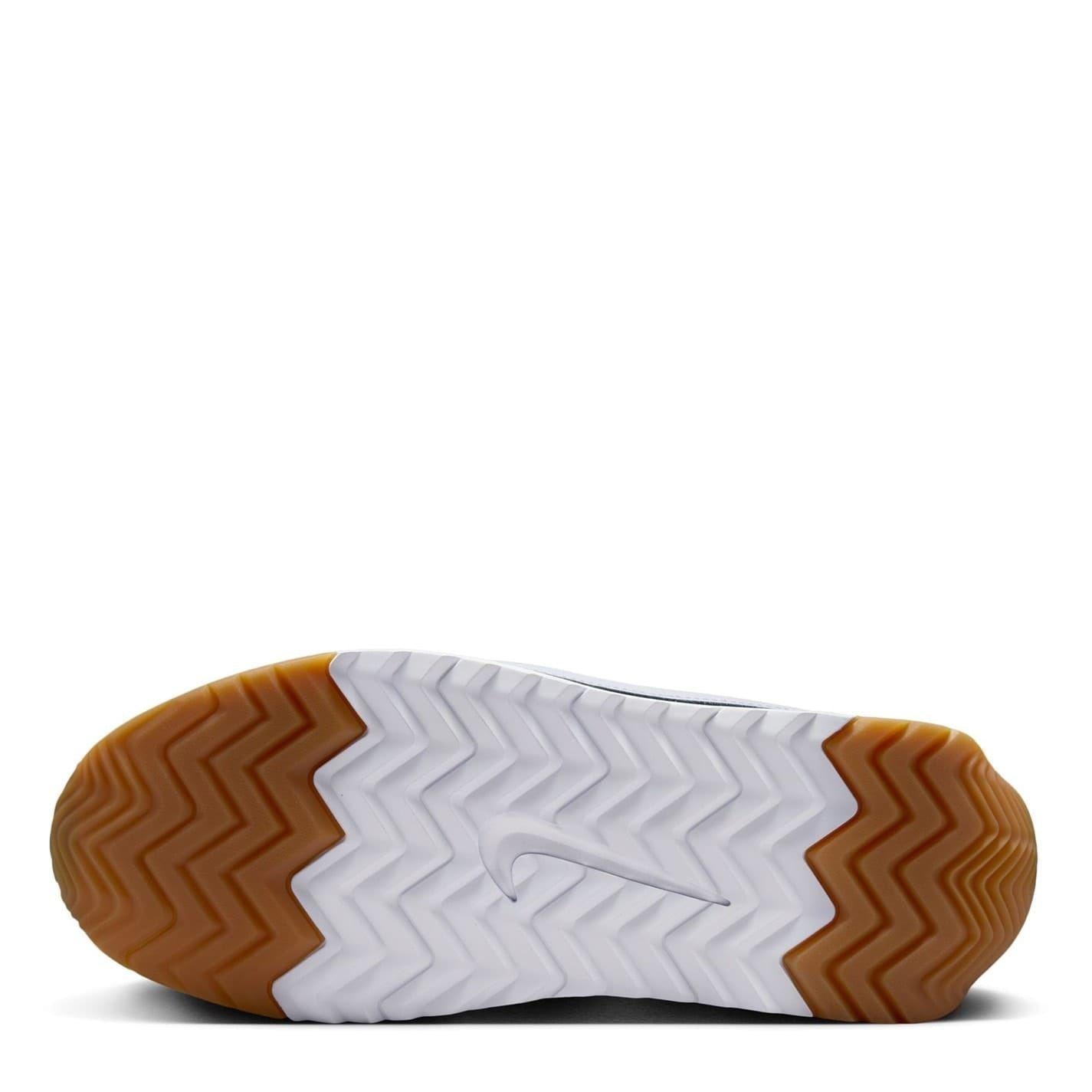 Blue-White-Gum - Front - Nike Womens-Ladies Waffle Debut Suede Wedge Trainers