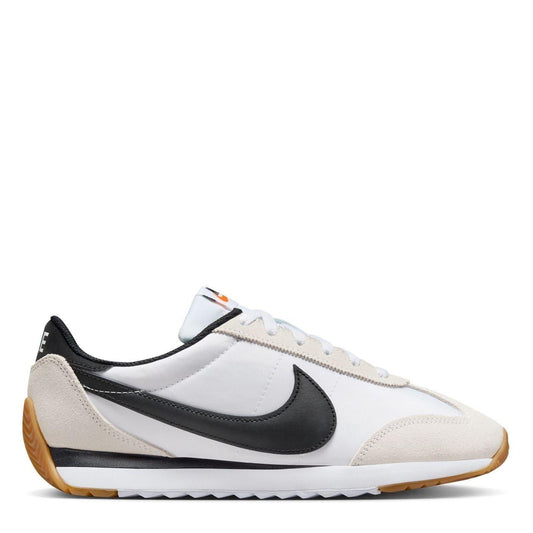 White-Black - Front - Nike Womens-Ladies Waffle Debut Suede Wedge Trainers
