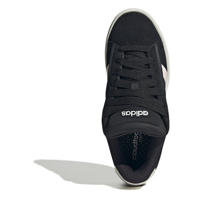 Black-Pink - Pack Shot - Adidas Womens-Ladies Grand Court Alpha Leather Cloudfoam Trainers