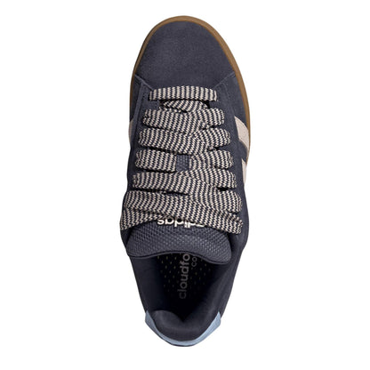 Navy-Pink-Gum - Pack Shot - Adidas Womens-Ladies Grand Court Alpha Leather Cloudfoam Trainers
