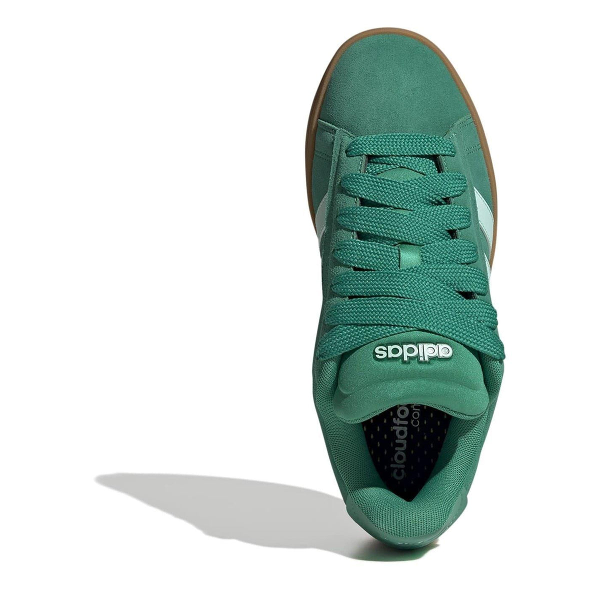 Green-Mint - Pack Shot - Adidas Womens-Ladies Grand Court Alpha Leather Cloudfoam Trainers