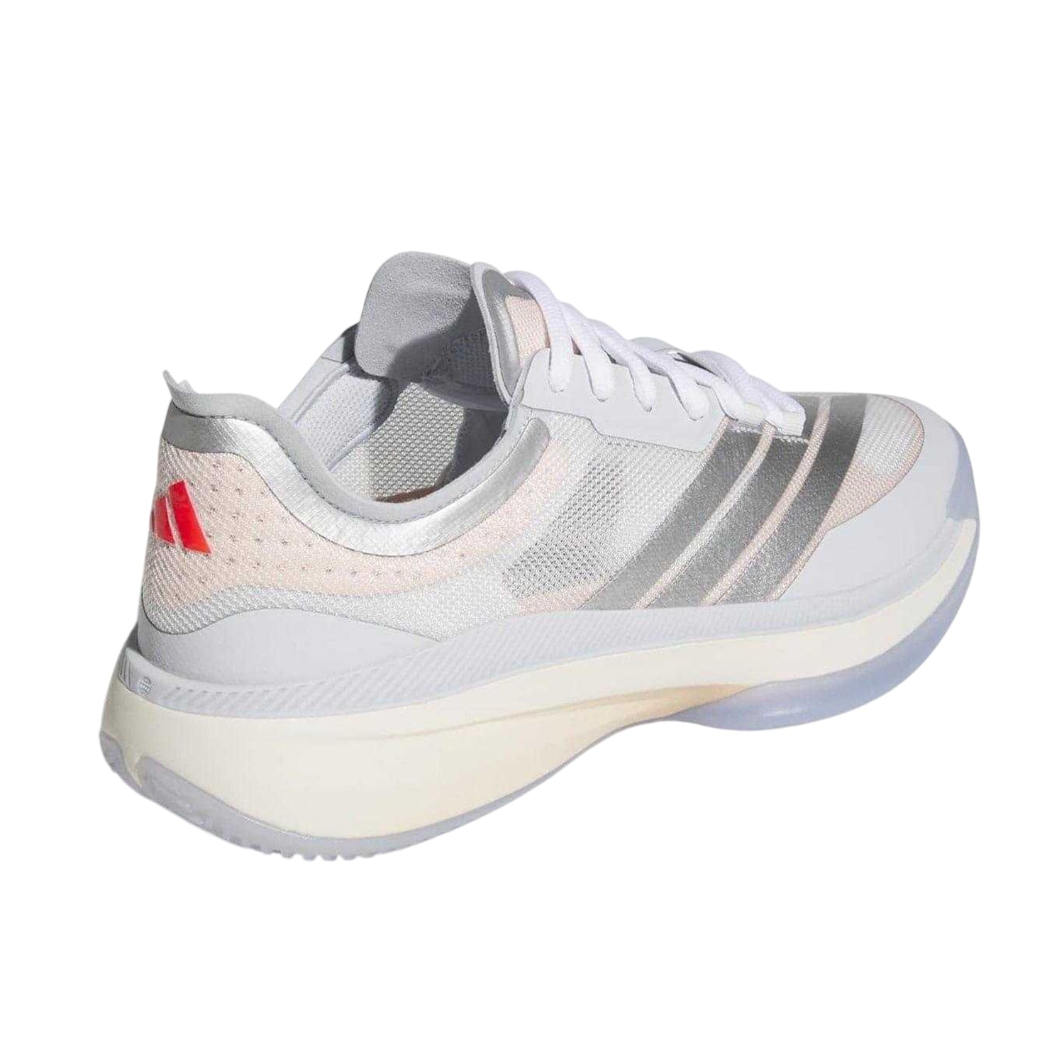 Blue - Back - Adidas Womens-Ladies Adizero Metallic Accents Tennis Court Trainers