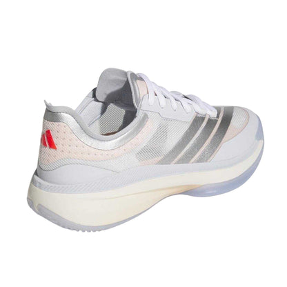 Blue - Back - Adidas Womens-Ladies Adizero Metallic Accents Tennis Court Trainers