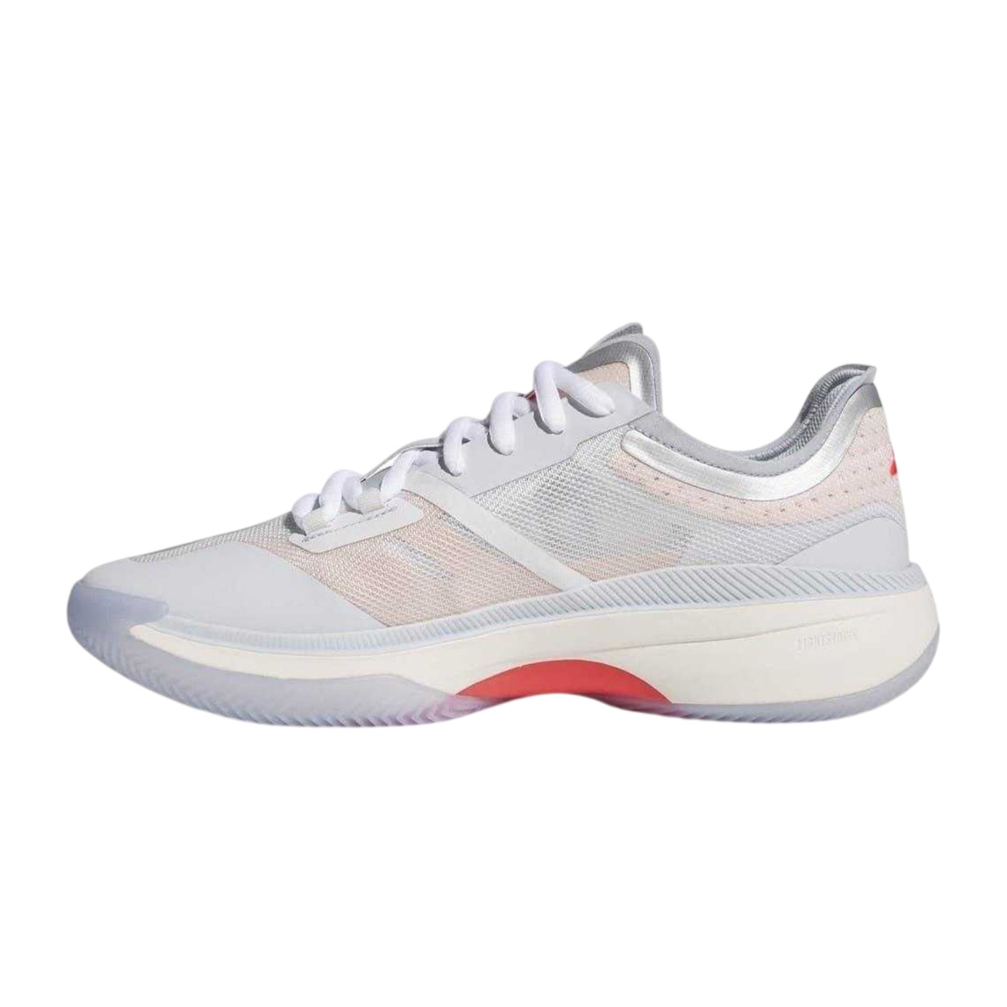 Blue - Side - Adidas Womens-Ladies Adizero Metallic Accents Tennis Court Trainers