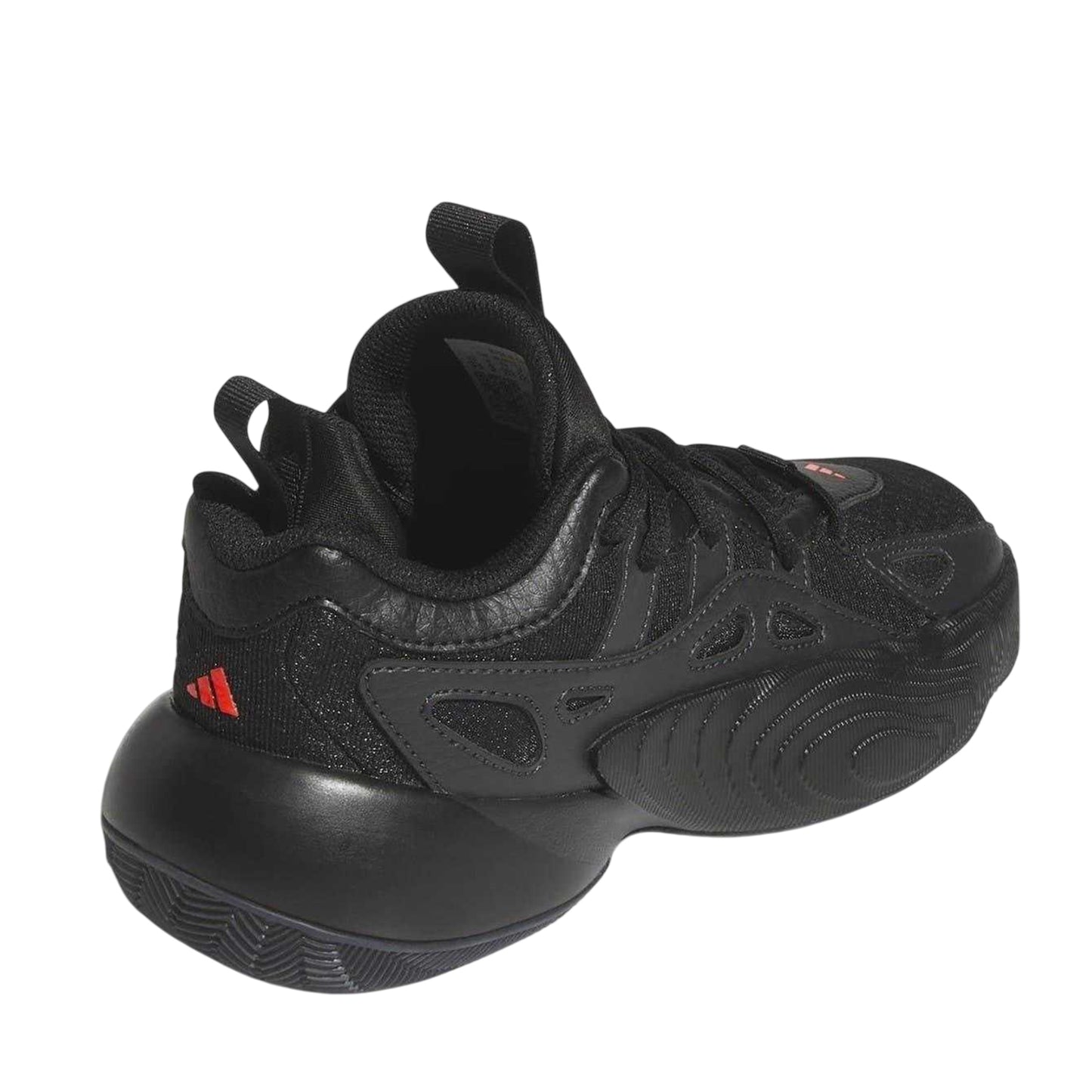 Carbon - Back - Adidas Childrens-Kids Trae Cut Out Flat Trainers