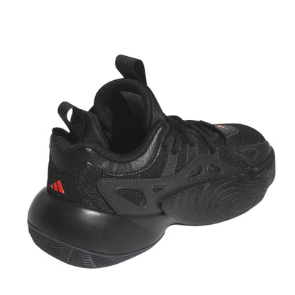 Carbon - Back - Adidas Childrens-Kids Trae Cut Out Flat Trainers