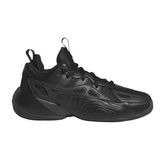 Carbon - Front - Adidas Childrens-Kids Trae Cut Out Flat Trainers