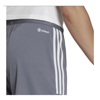 Grey - Back - Adidas Womens-Ladies Tiro 23 Athletic Shorts