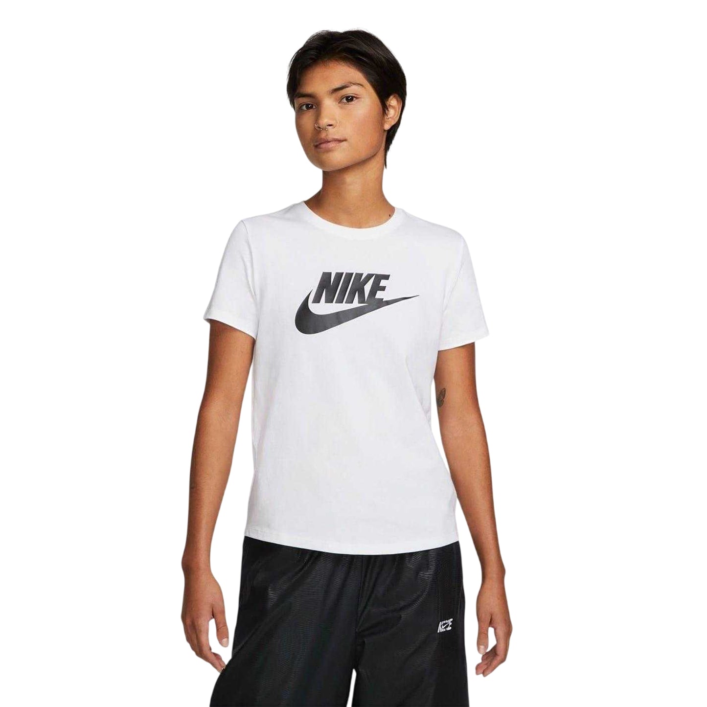 White - Side - Nike Womens-Ladies Futura T-Shirt