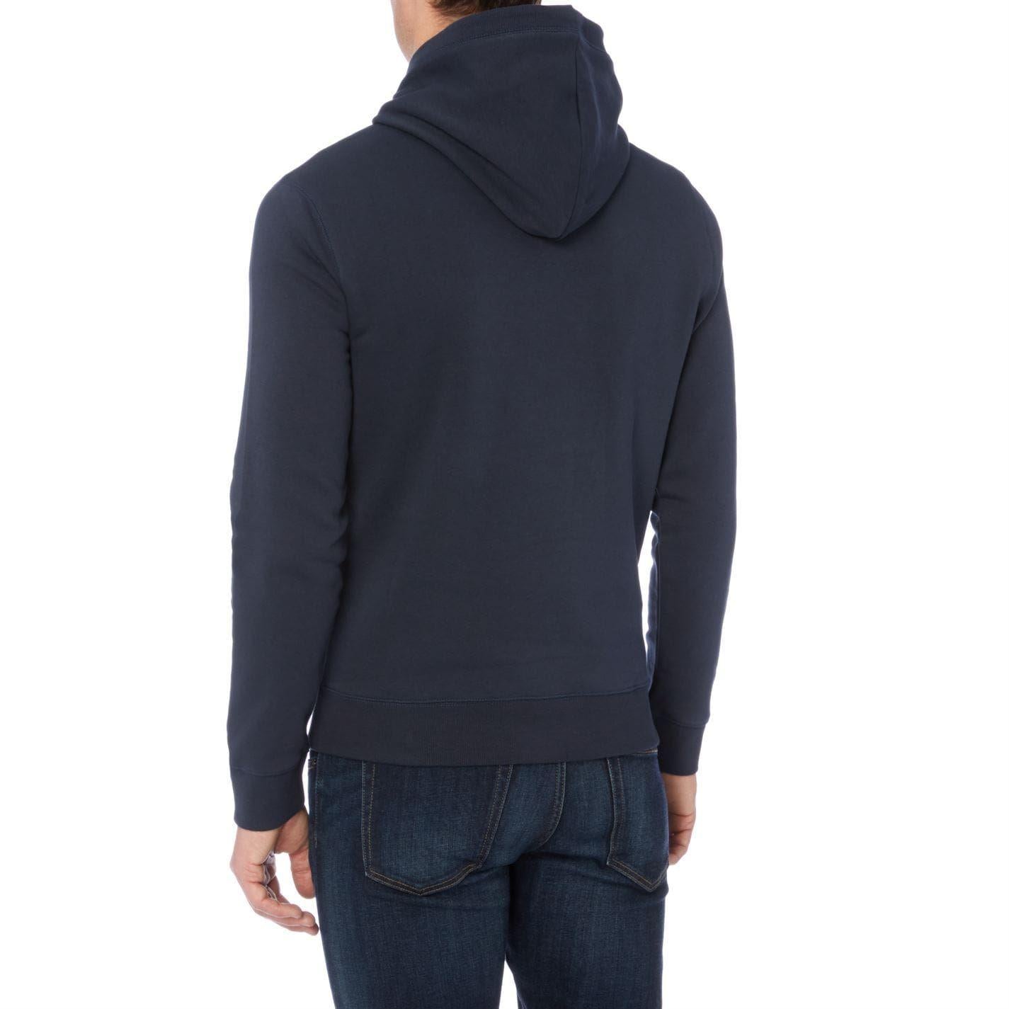 Navy - Back - Original Penguin Mens Popover Hoodie
