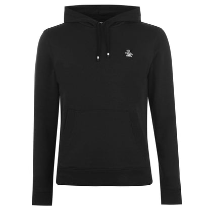 Black - Front - Original Penguin Mens Popover Hoodie