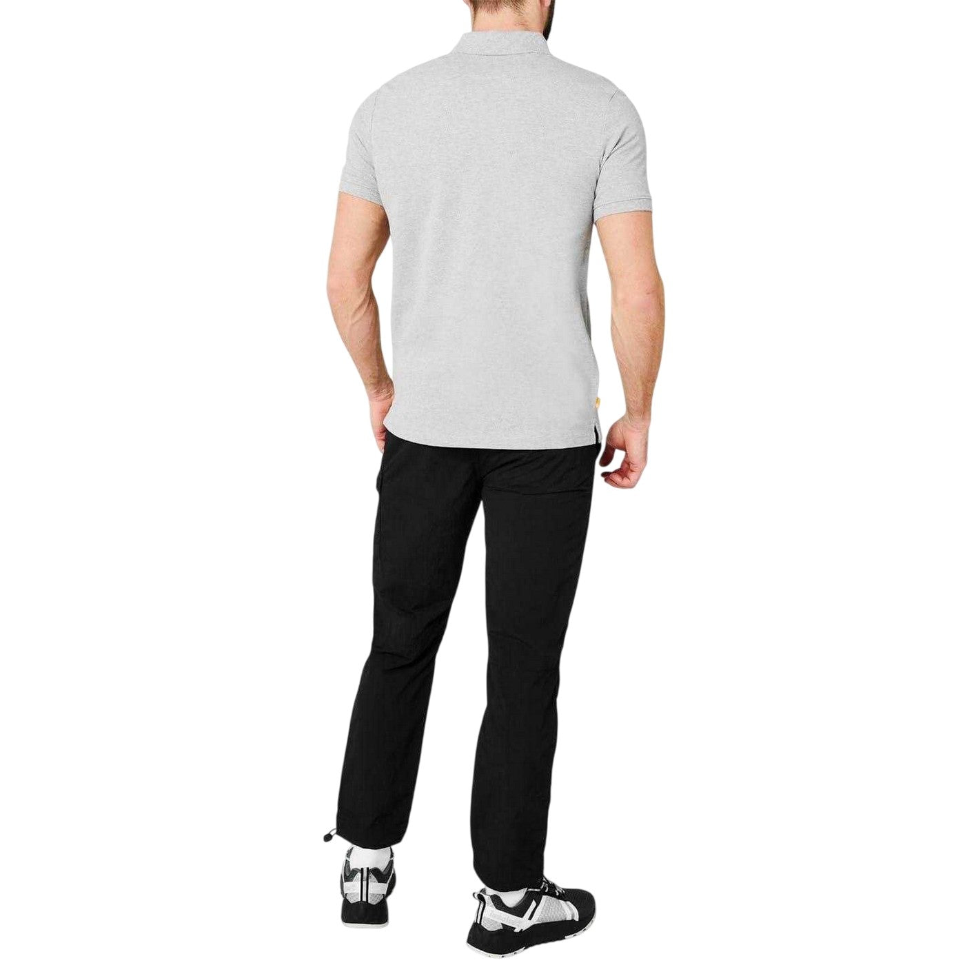 Medium Grey Heather - Back - Timberland Mens Miller Short-Sleeved Polo Shirt