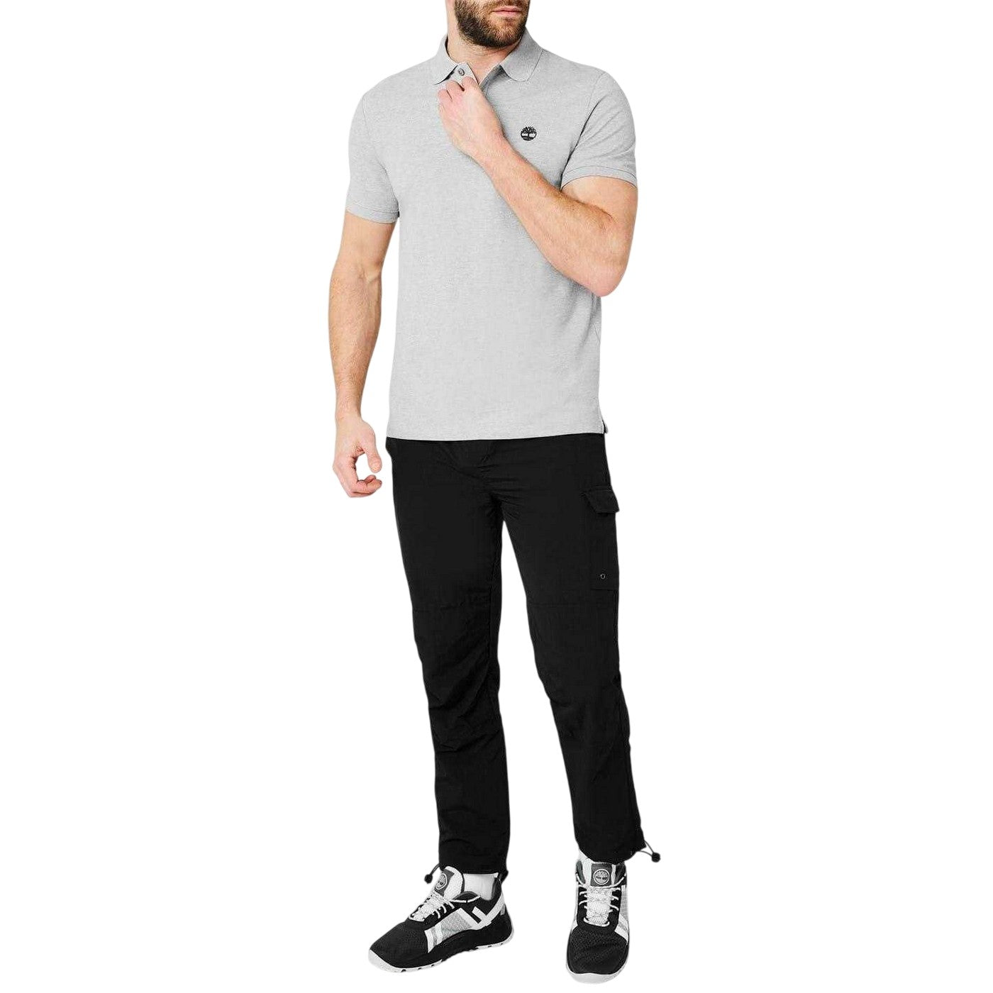 Medium Grey Heather - Lifestyle - Timberland Mens Miller Short-Sleeved Polo Shirt