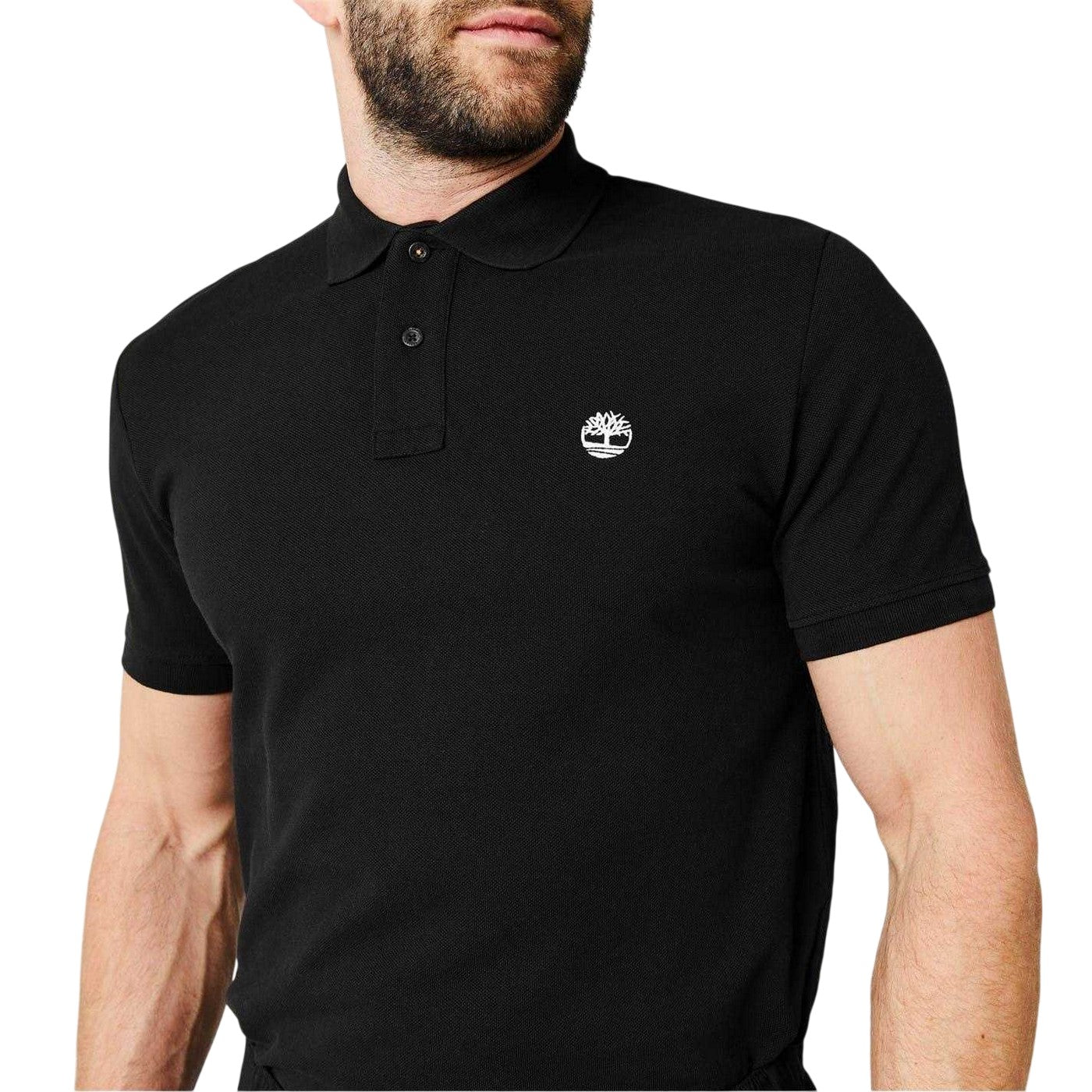 Black - Side - Timberland Mens Miller Short-Sleeved Polo Shirt