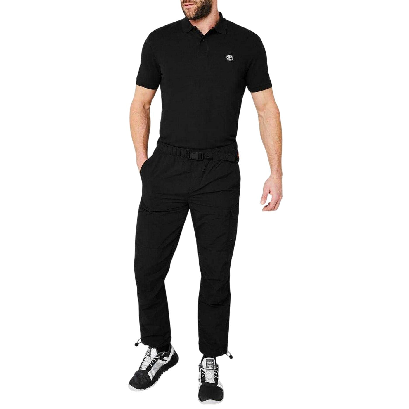 Black - Lifestyle - Timberland Mens Miller Short-Sleeved Polo Shirt