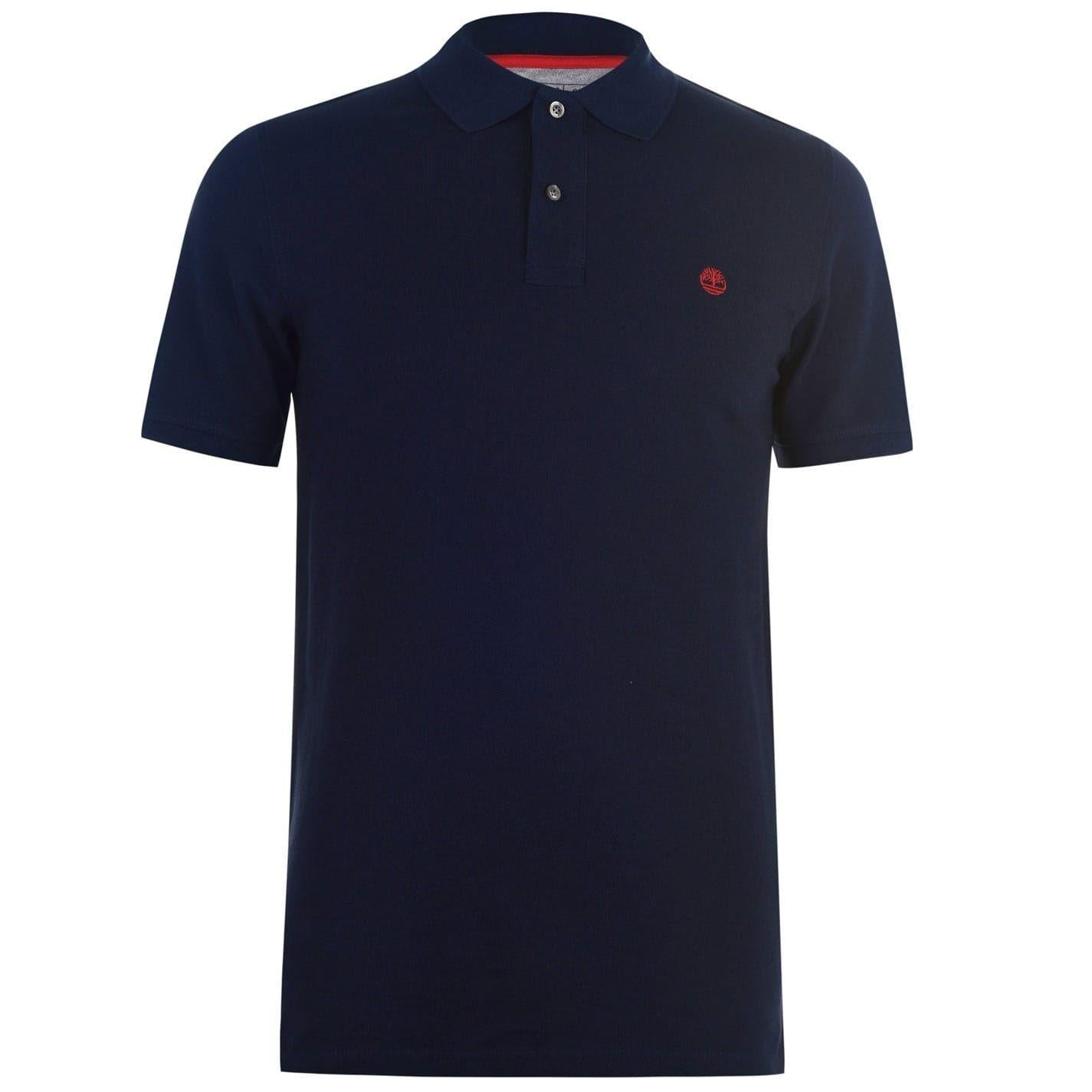 Dark Sapphire - Front - Timberland Mens Miller Short-Sleeved Polo Shirt