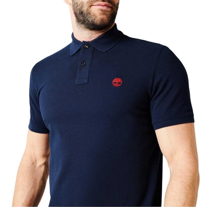 Dark Sapphire - Side - Timberland Mens Miller Short-Sleeved Polo Shirt