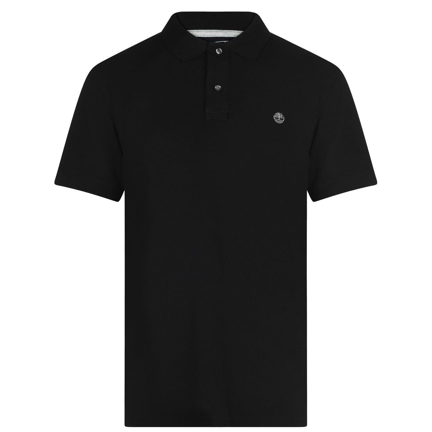 Black - Front - Timberland Mens Miller Short-Sleeved Polo Shirt