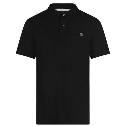 Black - Front - Timberland Mens Miller Short-Sleeved Polo Shirt