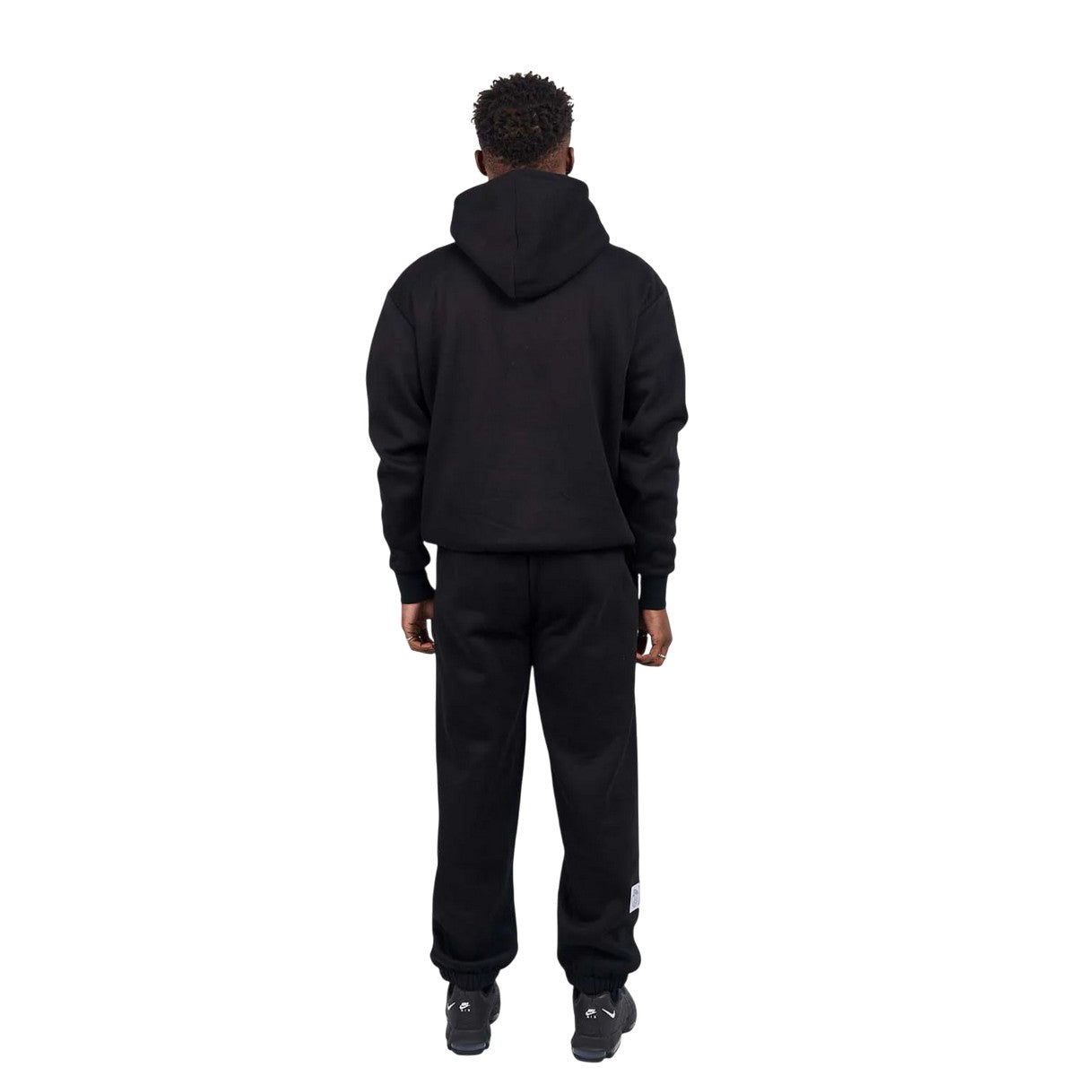 Black-Yellow - Back - Mercier Mens Kansas Relaxed Fit Hoodie