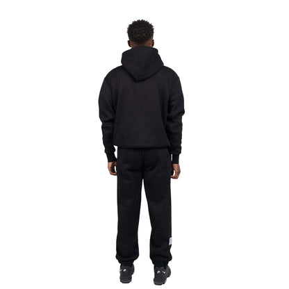 Black-Yellow - Back - Mercier Mens Kansas Relaxed Fit Hoodie