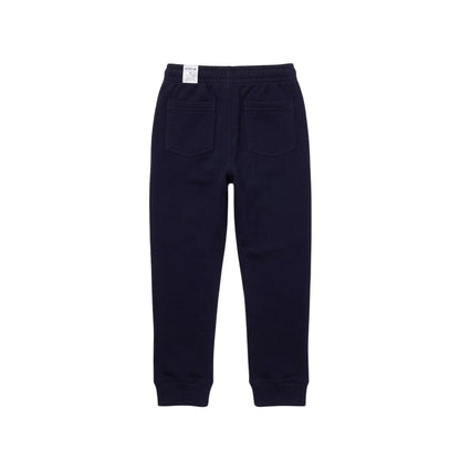 Navy - Back - Lacoste Childrens-Kids Embroidered Logo Jogging Bottoms