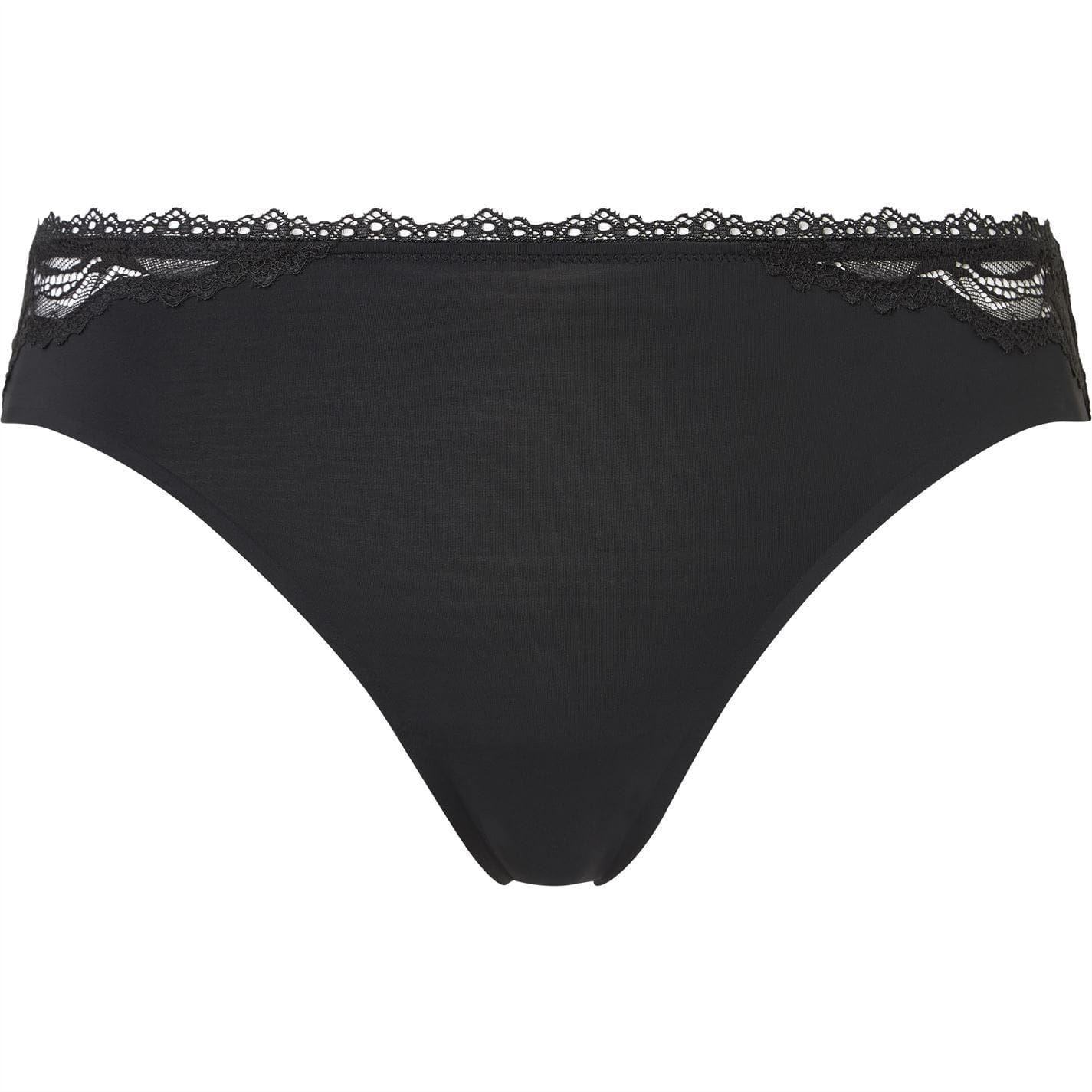 Black - Front - Calvin Klein Womens-Ladies Briefs