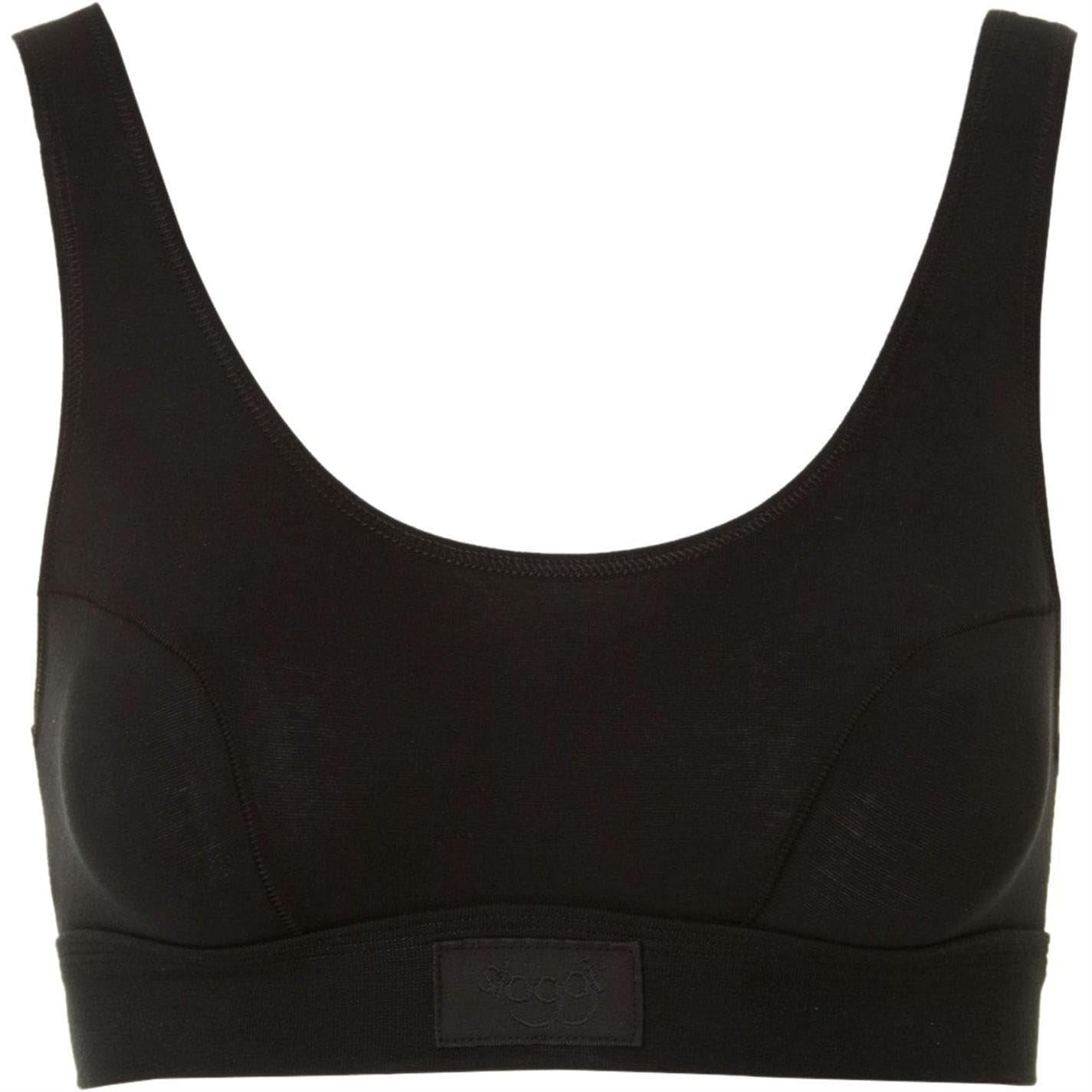Black - Front - Sloggi Womens-Ladies Plain Comfort Sports Bra