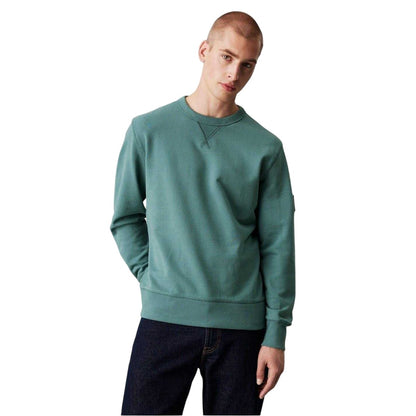North Atlantic - Front - Calvin Klein Mens Badge Crew Neck Sweatshirt
