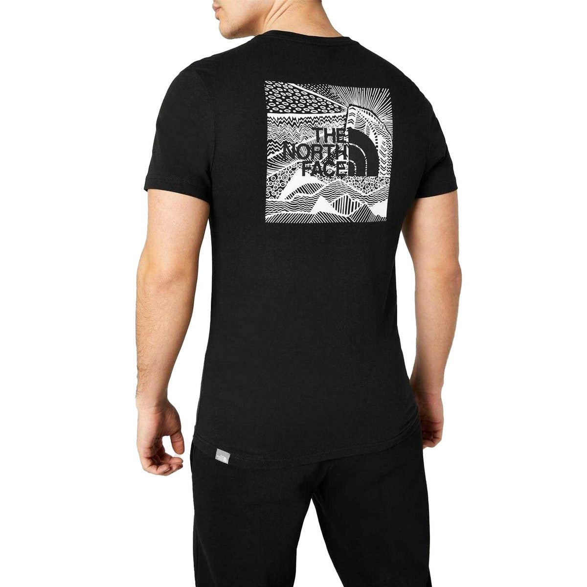 Black - Side - The North Face Mens Redbox Celebration Back Print T-Shirt