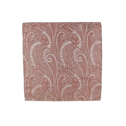 Pink - Side - Twisted Tailor Paisley Tie & Pocket Square Set