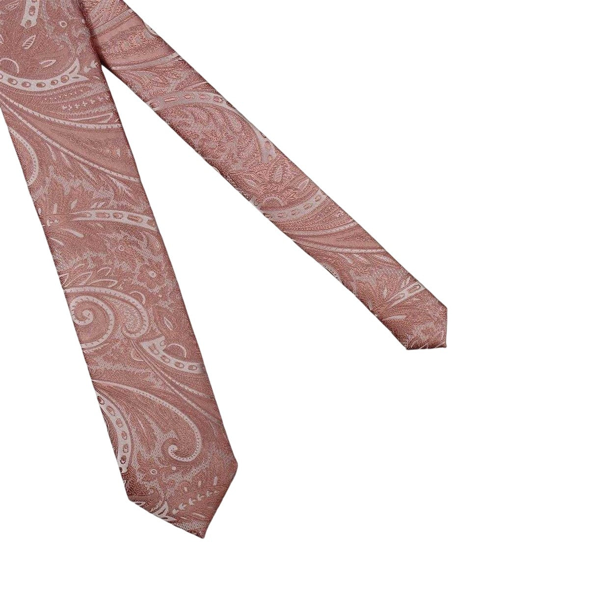Pink - Lifestyle - Twisted Tailor Paisley Tie & Pocket Square Set