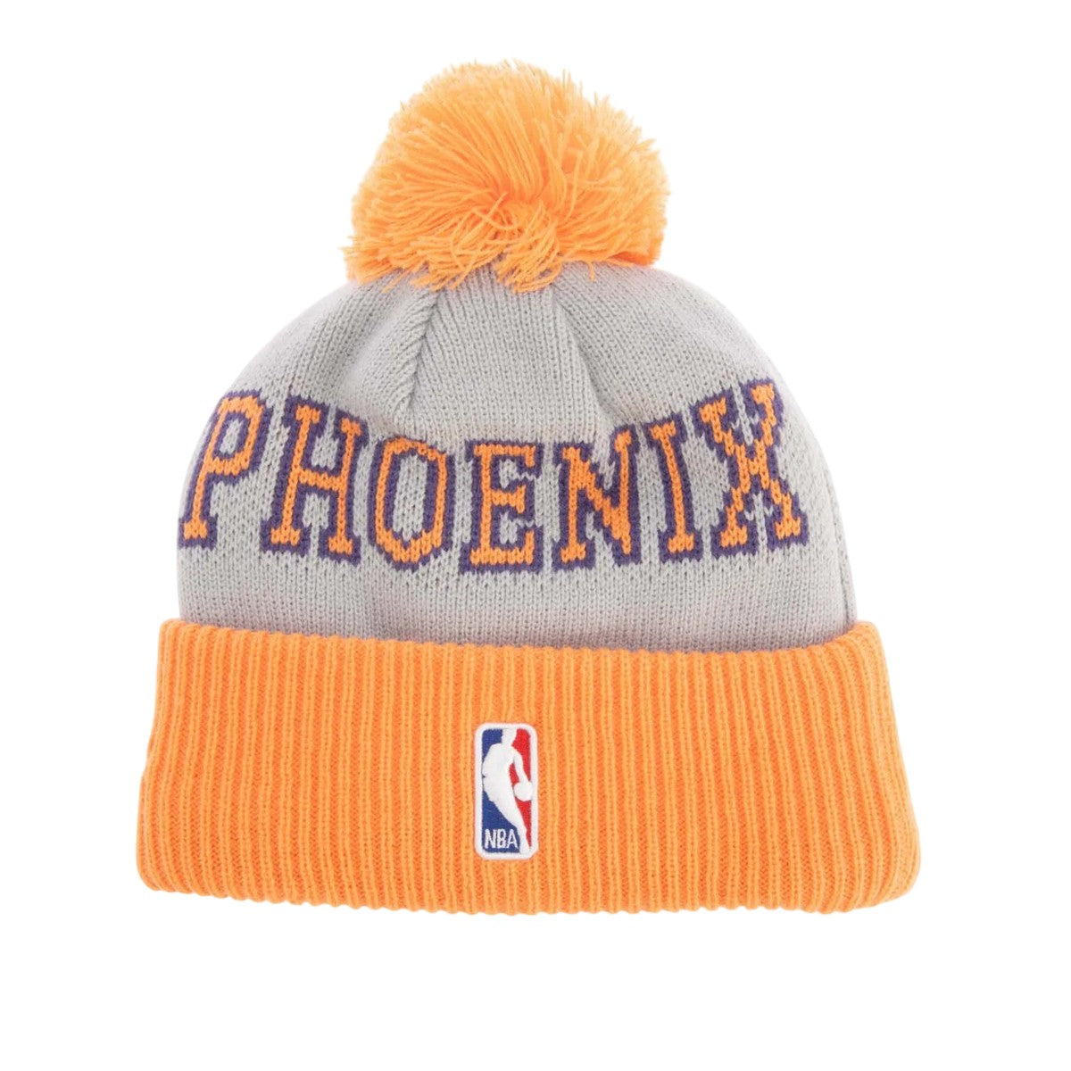 Purple - Back - New Era NBA Phoenix Suns Knitted Bobble Beanie