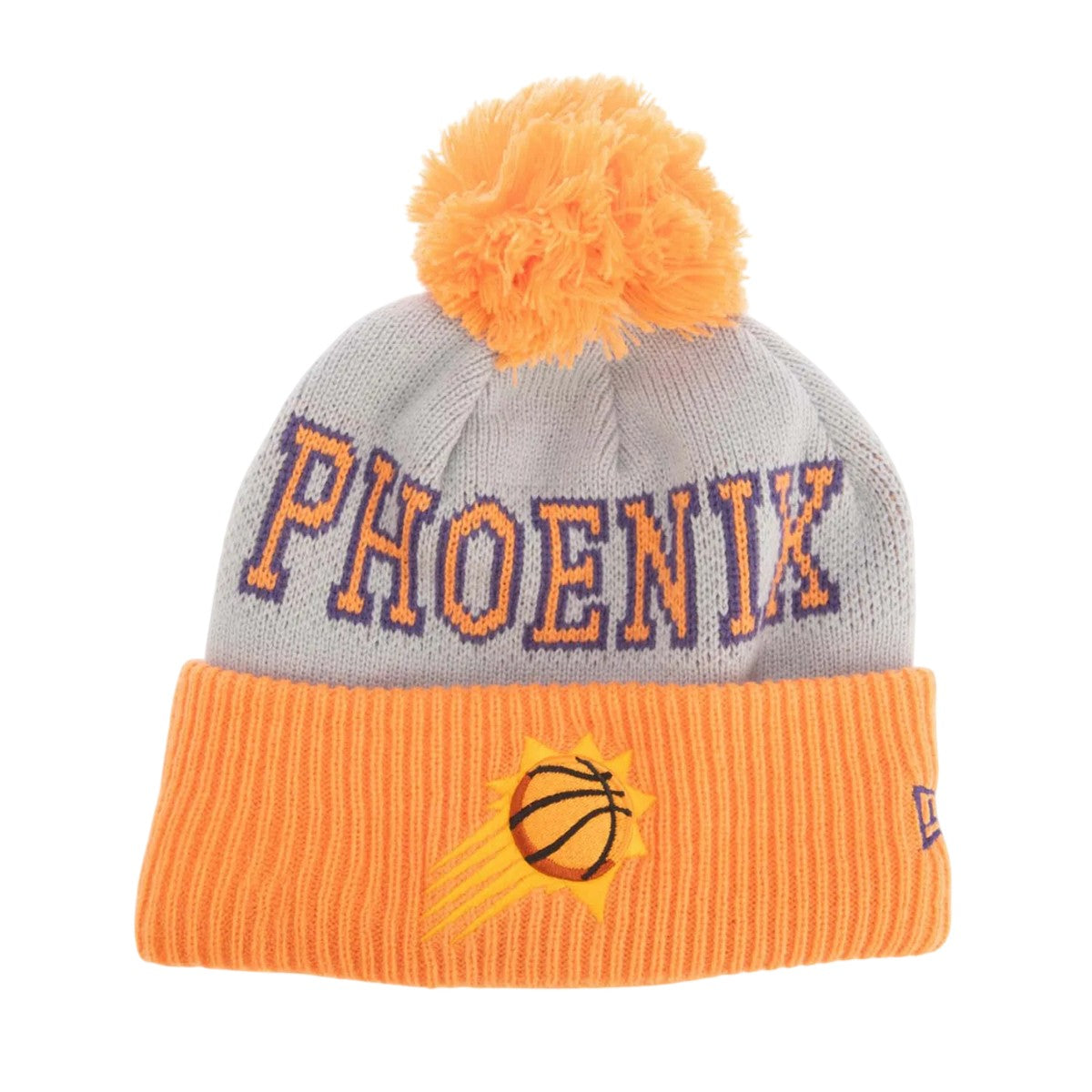 Purple - Front - New Era NBA Phoenix Suns Knitted Bobble Beanie
