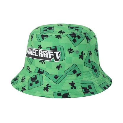 Green - Side - Minecraft Creeper Character Bucket Hat
