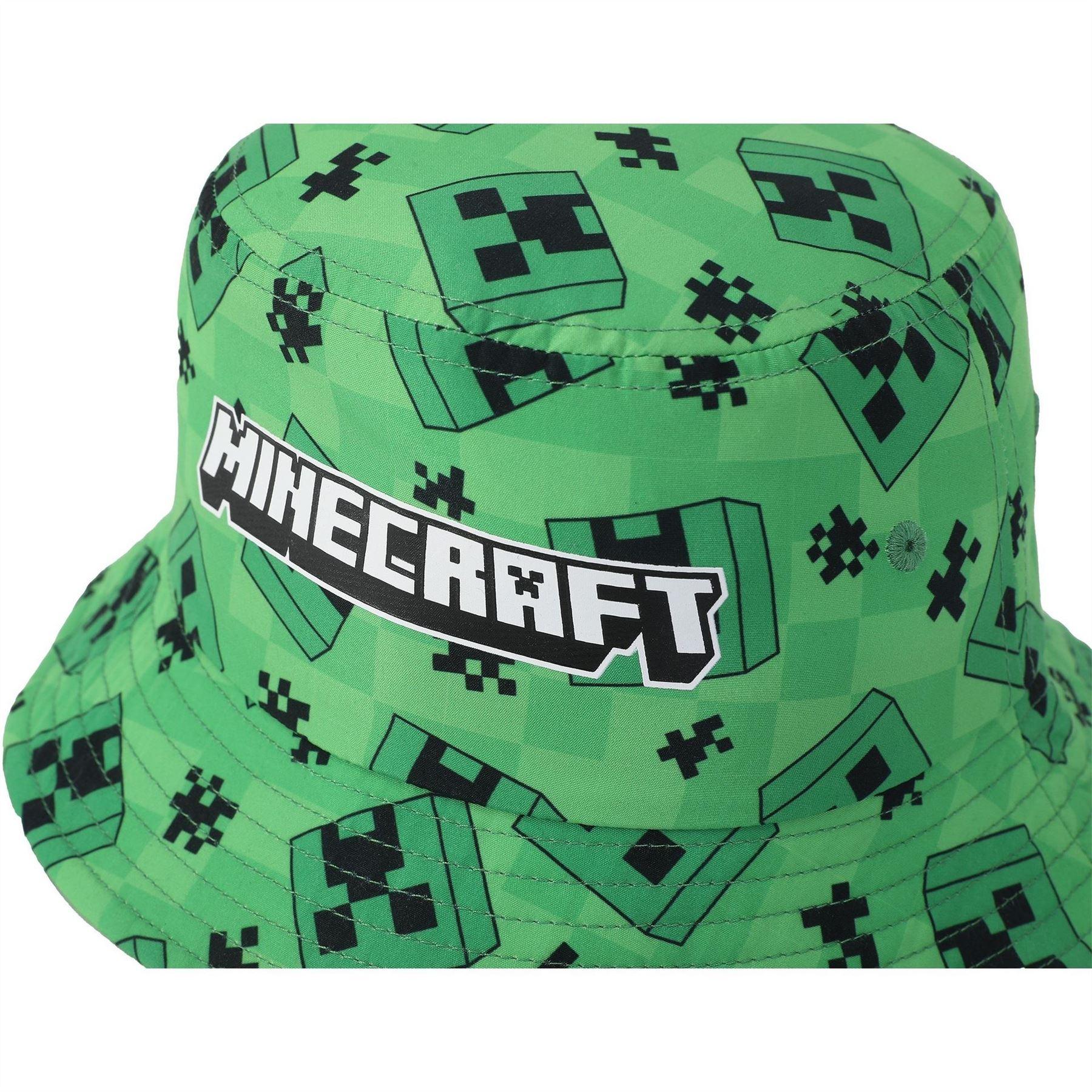 Green - Lifestyle - Minecraft Creeper Character Bucket Hat