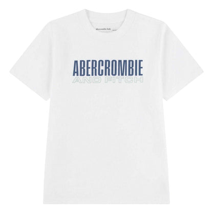 Blue Fog - Front - Abercrombie & Fitch Childrens-Kids Regular T-Shirt
