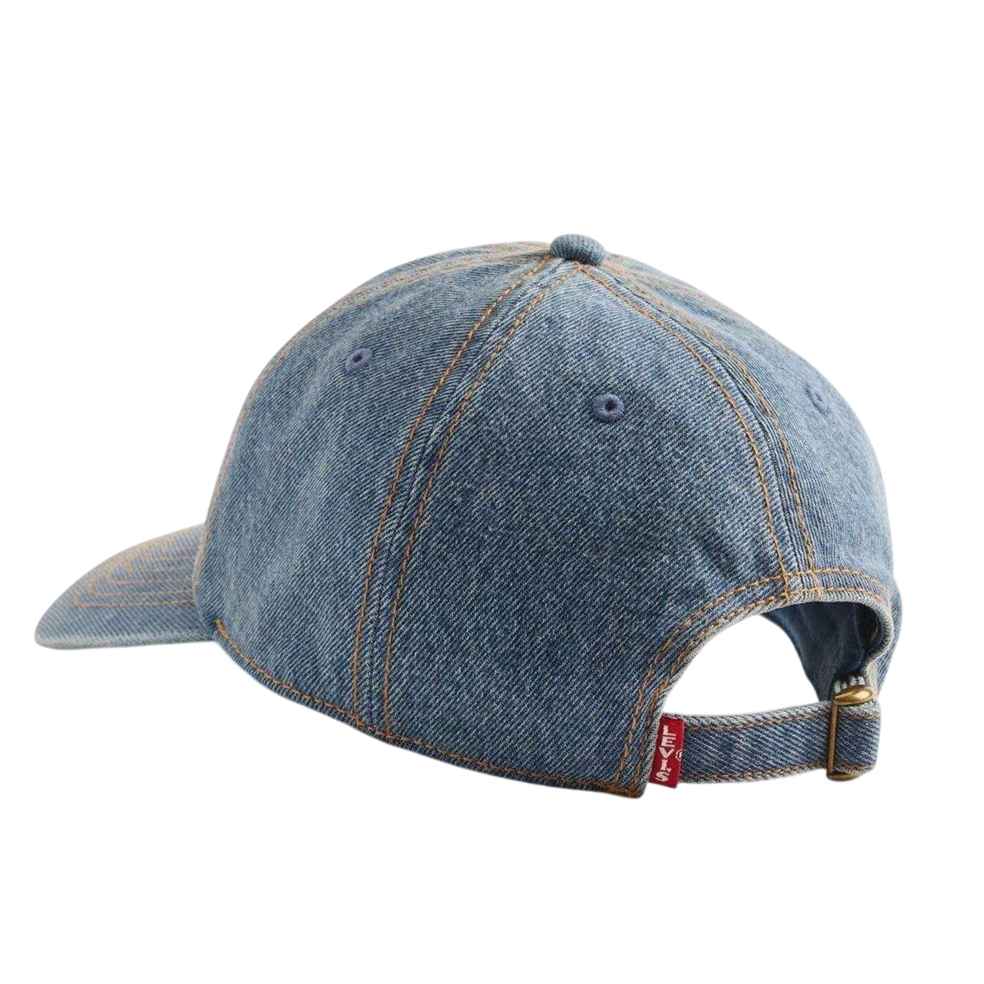 Indigo Blue - Back - Levis Monogram Denim Baseball Cap