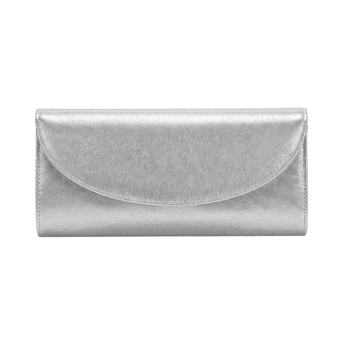 Silver - Front - Rainbow Womens-Ladies Celina Clutch Bag