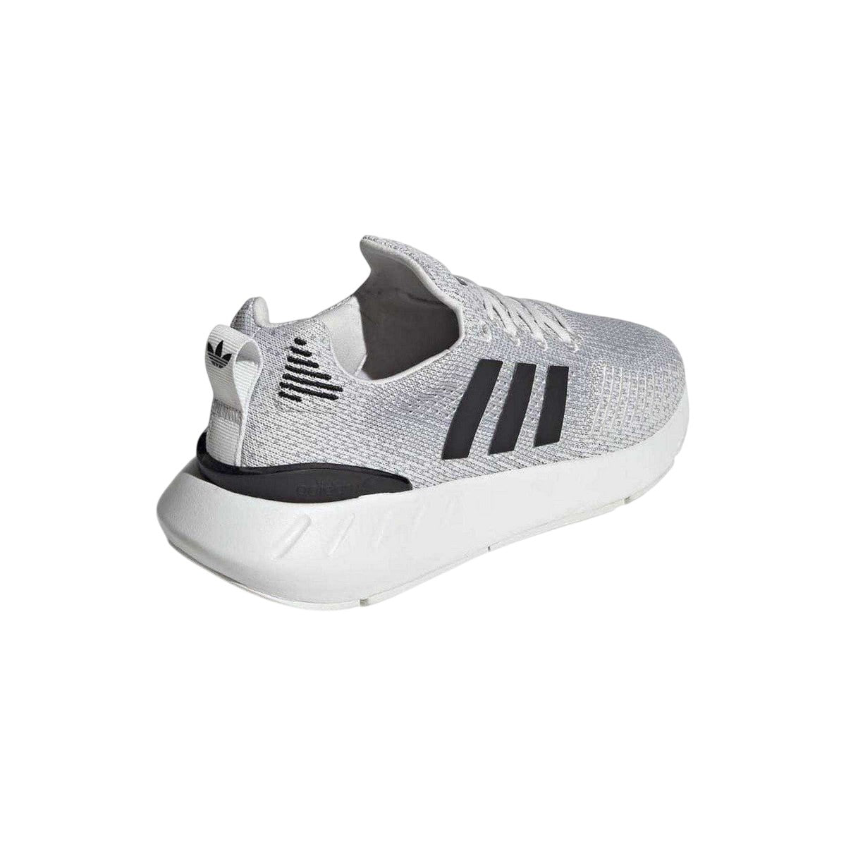 White-Black - Back - Adidas Womens-Ladies Swift Run 22 Textile Trainers