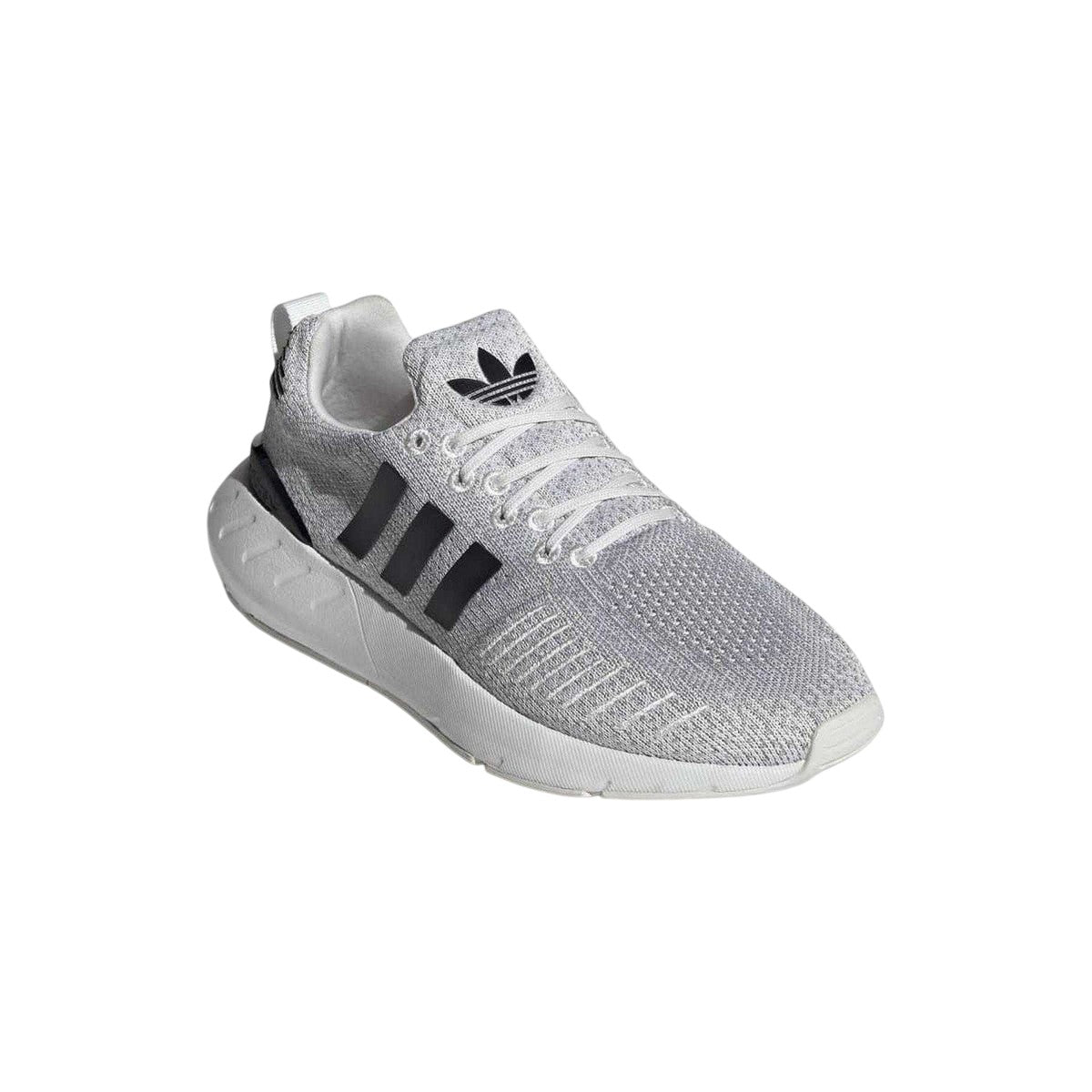 White-Black - Front - Adidas Womens-Ladies Swift Run 22 Textile Trainers