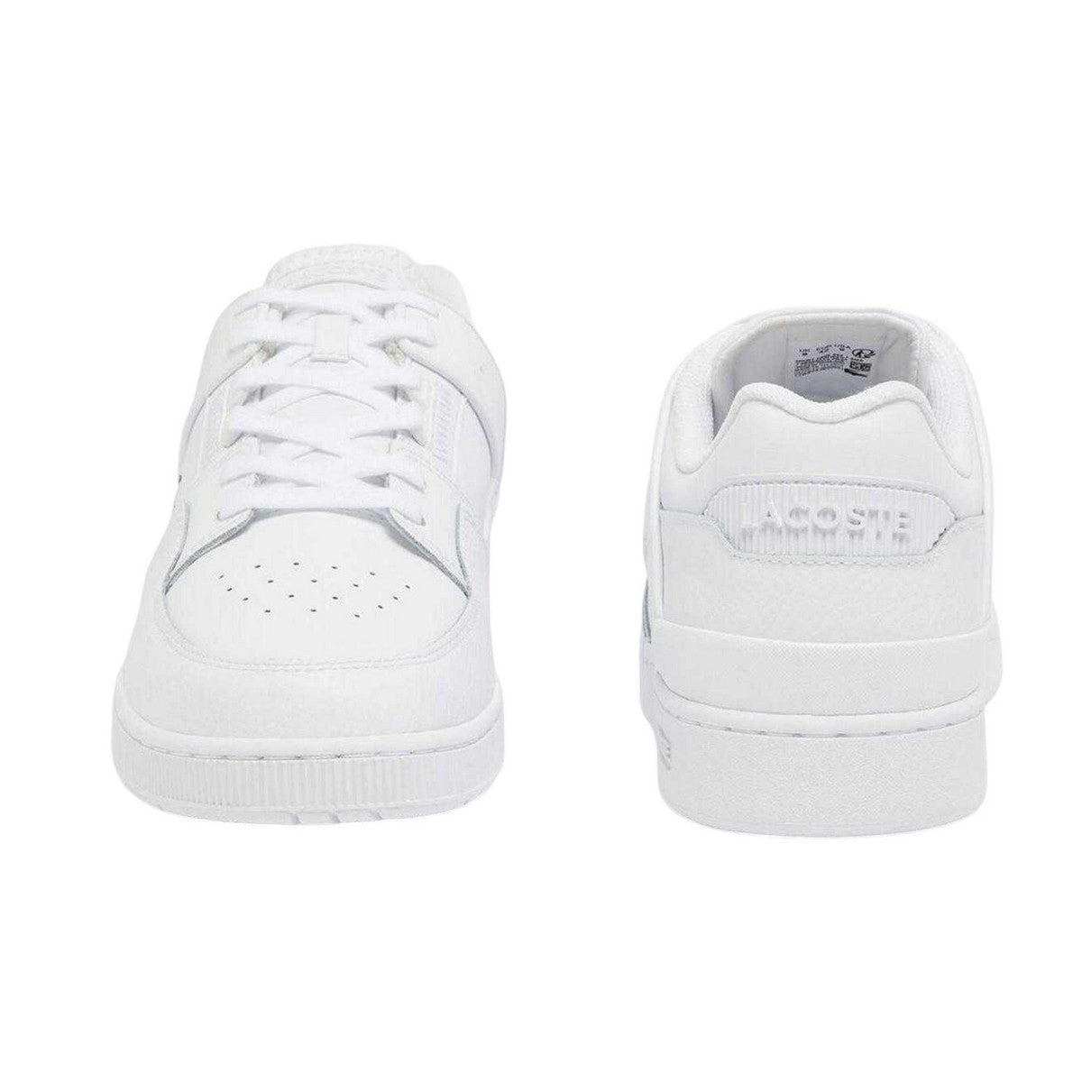 White - Lifestyle - Lacoste Mens Court Cage Leather Trainers