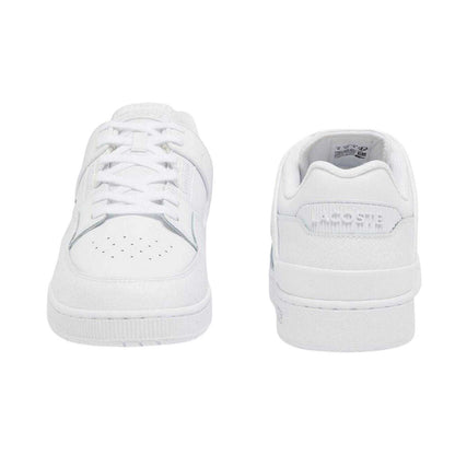 White - Lifestyle - Lacoste Mens Court Cage Leather Trainers