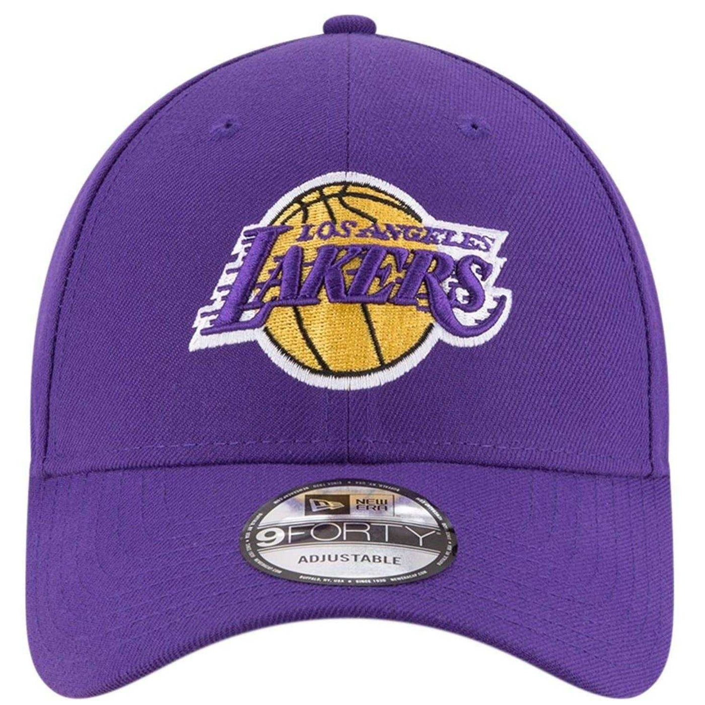 Lakers Purple - Front - New Era Unisex Adult 9Forty LA Lakers Baseball Cap