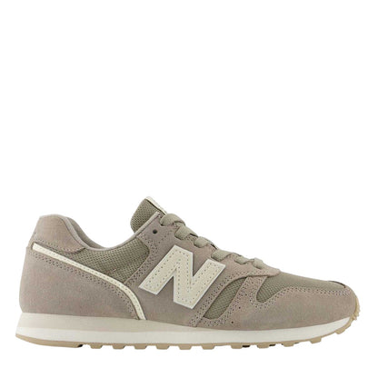 Beige-Off White - Side - New Balance Womens-Ladies 373 Suede Cushioned Trainers